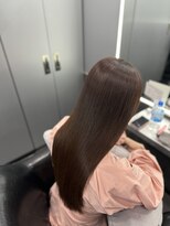 ピンシャーラボ(PINCHER LABO)&nbsp;ピンクブラウンの艶髪ロング