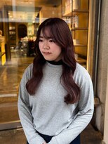 エヴリンアンドペイジ(Evelyn&paige)&nbsp;ピンクブラウン/ロング【神戸/元町】