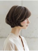 ☆オリーブグレーココアベージュ小顔クラゲヘアー/黒髪/髪質改善