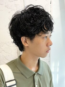 エムヘアー  下北沢(em hair) 韓国マッシュ/スペインカール/ブルーブラック