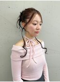 松尾菫菜/ヘアセット/韓国ヘア/ヘアアレンジ