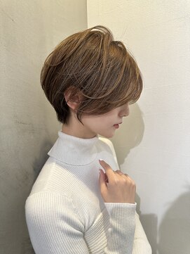 ロンドエニカ 大宮(Lond enika) イメチェン外ハネボブ美髪ワイドバングレイヤーショート/大宮