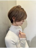 イメチェン外ハネボブ美髪ワイドバングレイヤーショート/大宮