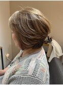 50代エレガンスショートボブ