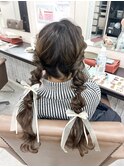 ツイン編み下ろし