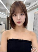ショートヘア顔周りレイヤーブリーチダブルカラーショートボブ