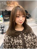 レイヤーカット小顔に見せるヘア/韓国ヘア/髪質改善/福岡/