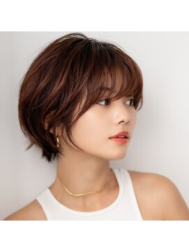 モンド ヘアクリエーション 新栄店(monde hair creation) 【monde】丸みショート×美シルエット×シースルーバング