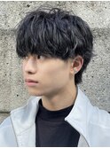縦落ちツイストスパイラルパーマツイスパメンズマッシュ