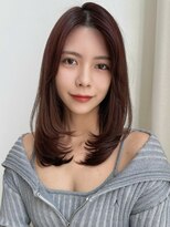 バイオレット 表参道店(Violet) 小顔ミディアムレイヤーカット/顔周りハッシュカット