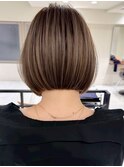 ミルクティーベージュダブルカラーハイライトバレイヤージュ