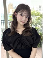 ジーナ 福岡天神(Zina)&nbsp;シアーグレージュ×セミロング【Zina福岡天神】