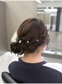 浴衣にも◎サイドシニヨンヘア◎