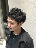 男のショートパーマ