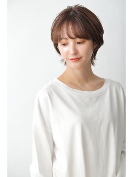 オーガニック アトリエ 大宮(organic+atelier) 外ハネショート×オリーブカラー×ダメージレス髪質改善×大宮