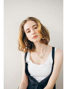 ピズム(PISM) 大人ウェーブボブ/ハイライト