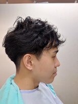 スマイル(Smile) ゆるふわパーマ マッシュ ツーブロ イメチェン ショート メンズ