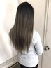 【髪質改善】NANOプレックス髪縮毛矯正+カット¥14,300