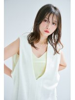 リトル 下長(little)&nbsp;シースルーバングレイヤーベージュ