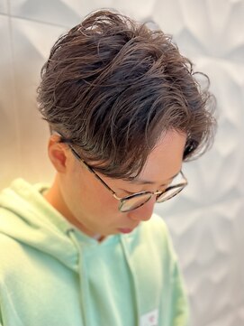 銀座マツナガ 浅草店 ニュアンスパーマ/スパイラル/ツイスト/波巻き/マッシュツーブロ