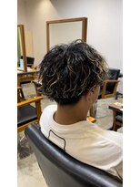 エッジ ヘア メイク(edge hair +make) ハイライトパーマ/ブリーチパーマ/波巻きパーマ