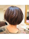 ふんわり柔らかいショートボブ[30代40代50代]