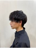 MEN’S HARE アッシュブラックカルマパーマ