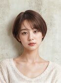 大人可愛い耳掛けショートボブ