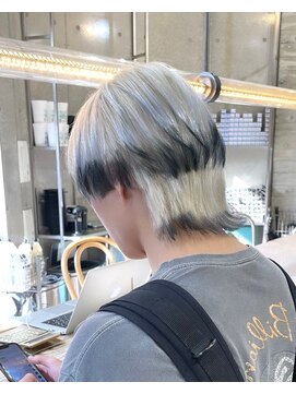 ヲタク(wotaku.) ホワイトウルフメンズハイトーンデザインカラートリプルカラー