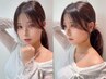 おくれ毛&もみあげ◎前髪＋韓国風お顔周りカット /髪質改善天神大名