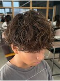 波巻きツイストスパイラルパーマメンズマッシュ辻堂