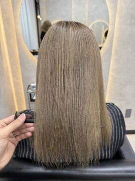 ルノン フィージュ(LUNON fieju) ホワイトグレージュミニウルフチェリーブラウンデジタルパーマ