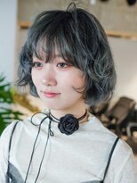 シオン(shion)&nbsp;グレーデザインボブ_F0714