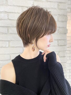 ロンド エメ 柏(Lond aimer) 柏ショートショートボブショートカットくびれ丸みボブハイライト