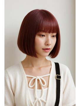 バイエイト(X8) ぱっつりボブダブルカラー