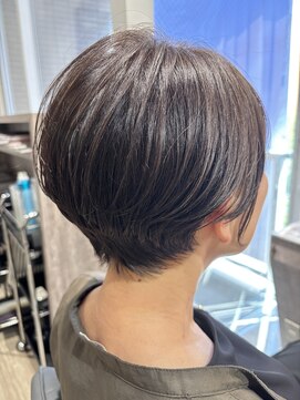 パーチェヘアー(pace hair) 【谷川】美フォルムショートボブ　50代女性