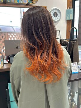 ラック 津田沼(LUCK) バレイヤージュ/ケアブリーチダブルカラーインナーカラー