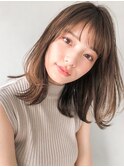 エアリーカールセミディモテ髪美髪似合わせカット大人可愛いF