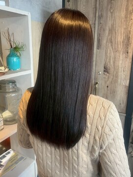 ナフィ バイ エイム 町田店(Nafie by eim) 美人ストレート/タイトストレート/ナチュラルブラウン/清楚ヘア