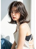 【any 東浦和】大人おしゃれな小顔外はねミディ