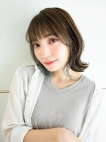 ヘアーロギア 栄店(hair LOGiA)&nbsp;★hair LOGiA★　エメラルドブルーのインナーカラー