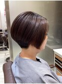 グラデーションボブベージュブラウン