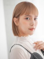アッシュ 南行徳店(Ash)&nbsp;【切りっぱなしボブ】暖色ミルクティー