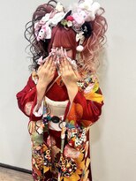 ヘアセットアップス(UP's)&nbsp;成人式は『振袖着付け＋盛り髪』で目立ちましょう(*´▽｀*)