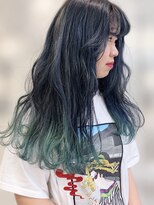 デコラ DECOR&nbsp;ブルーブラック×ミントグリーングラデーション