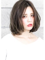ヘアサロン ガリカ 表参道(hair salon Gallica)&nbsp;毛束感  × グレージュ ☆ ワンカールボブ 小顔 デザインカラー