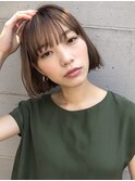 【mee.】ハセガワヒトシ ミニボブ ベージュハイライト