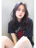 ブラン 梅田(Blanc)&nbsp;【Blanc/梅田】シルバーアッシュ/艶カラー/セミロングmyk12