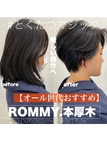 ロミー 本厚木(ROMMY.)&nbsp;前髪なし【オール世代おススメ◎】丸みのあるハンサムショート