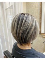 ファンド 千葉(fand)&nbsp;斜めバング/グレージュカラー/シルキーベージュ/マッシュパーマ